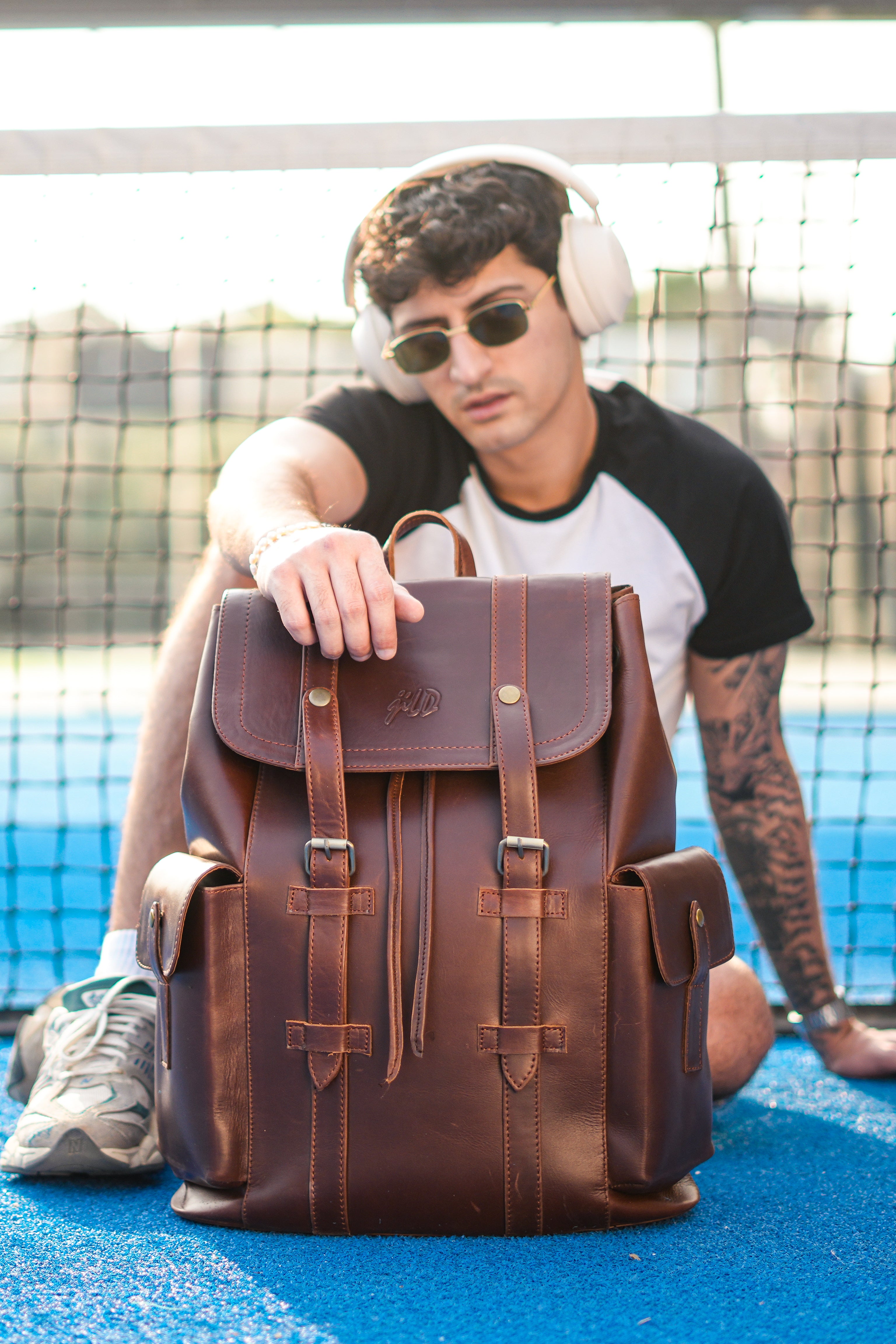 chris leather backpack Chris" Business STILORD Discover the Black Leather Wallaroo Backpack by Chris Louis Premium Leather Backpacks | Chris