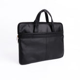 The Founder Ultra Slim Leather Laptop Bag-Black