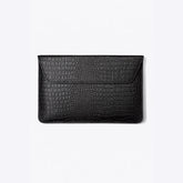 LAPTOP SLEEVE-GENUINE CROCO TEXTURED LEATHER