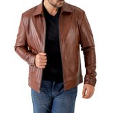 Jild Men's Classic Leather Jacket