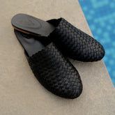 Tana-Womens Handwoven Leather Mules