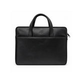 The Founder Ultra Slim Leather Laptop Bag-Black