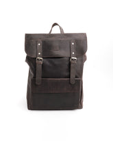 Nomad Vintage Leather Backpack - Dark Brown
