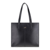 Everyday Women's Leather Zipper Tote Bag-Black