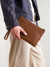 Woven Leather Pouch