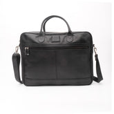 Executive Leather Laptop Bag-Black