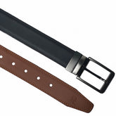 BLACK CAMEL BROWN Double Sided Reversible Men's' Leather Belt
