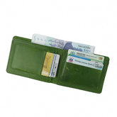 Mens Genuine Vintage Leather Wallet-OLIVE GREEN S3