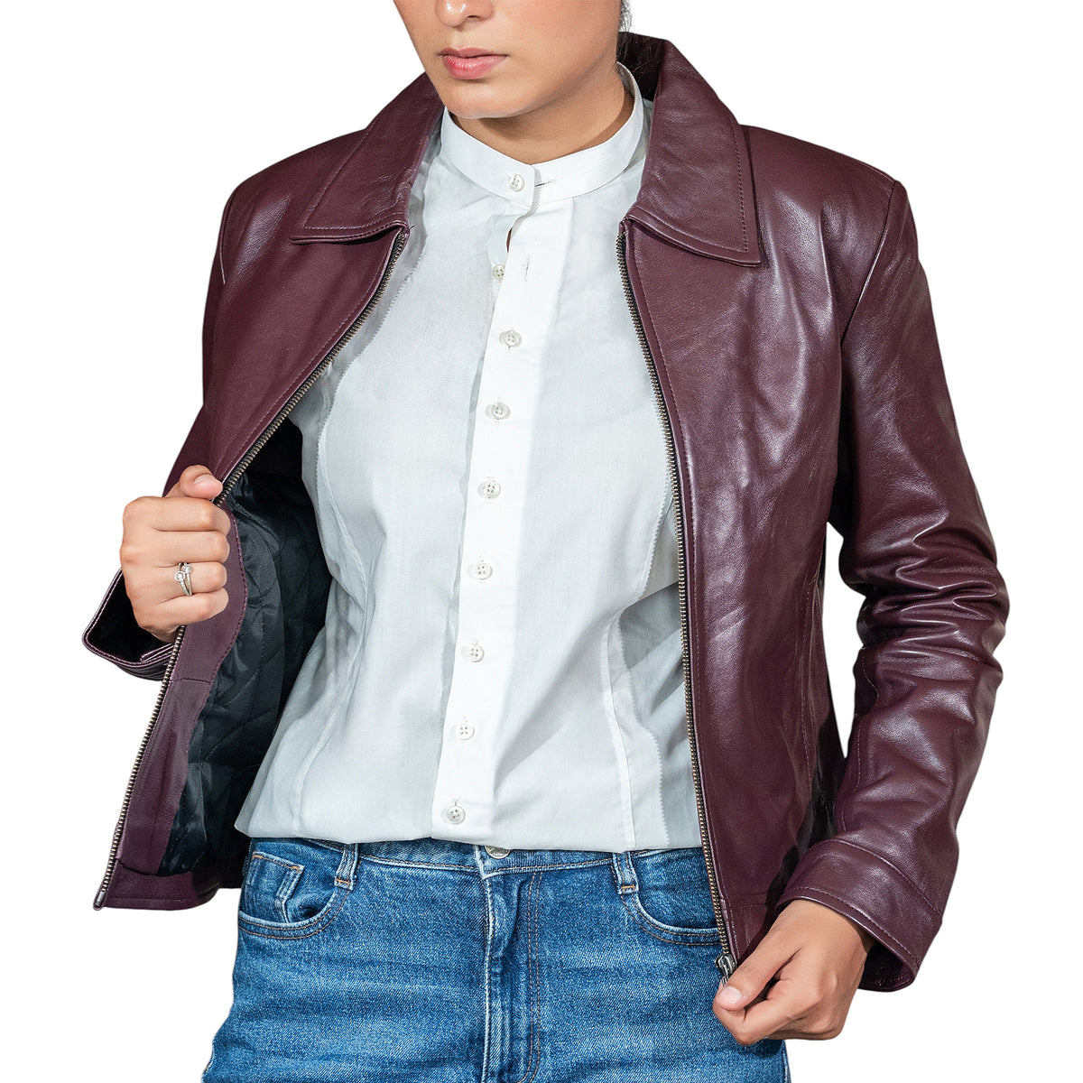 Women’s Classic Polo Collar Jacket