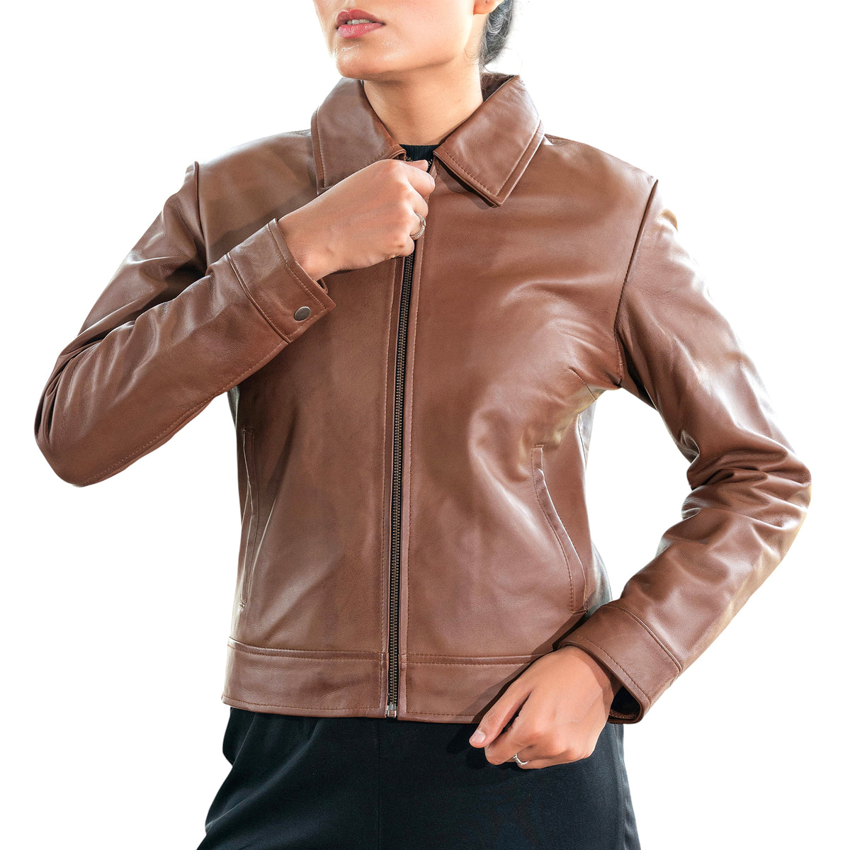 Women’s Classic Polo Collar Jacket