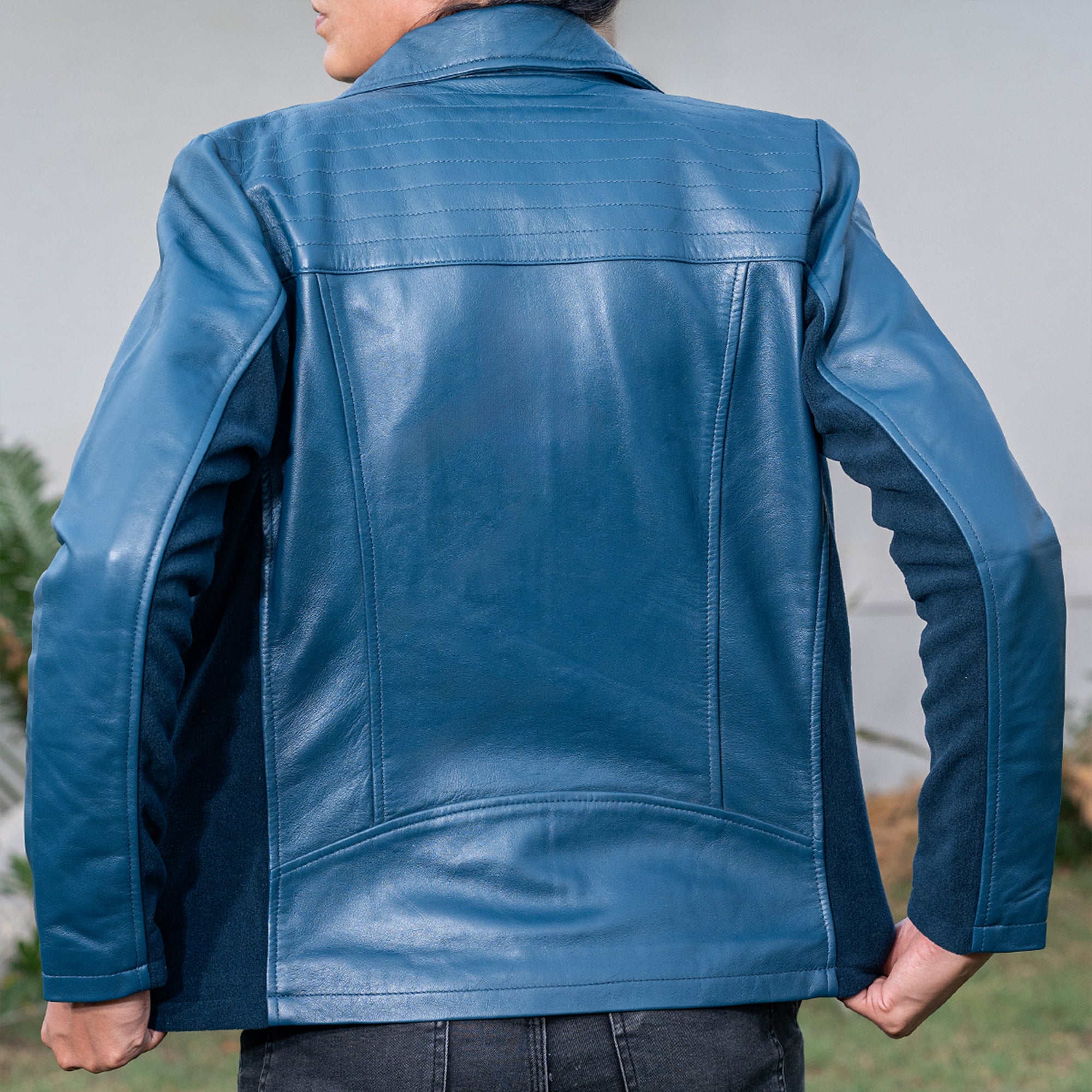 Marina Fleece Lined Women’s Real Leather Jacket