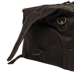 The Weekender Travel Leather Duffle Bag-Dark Brown