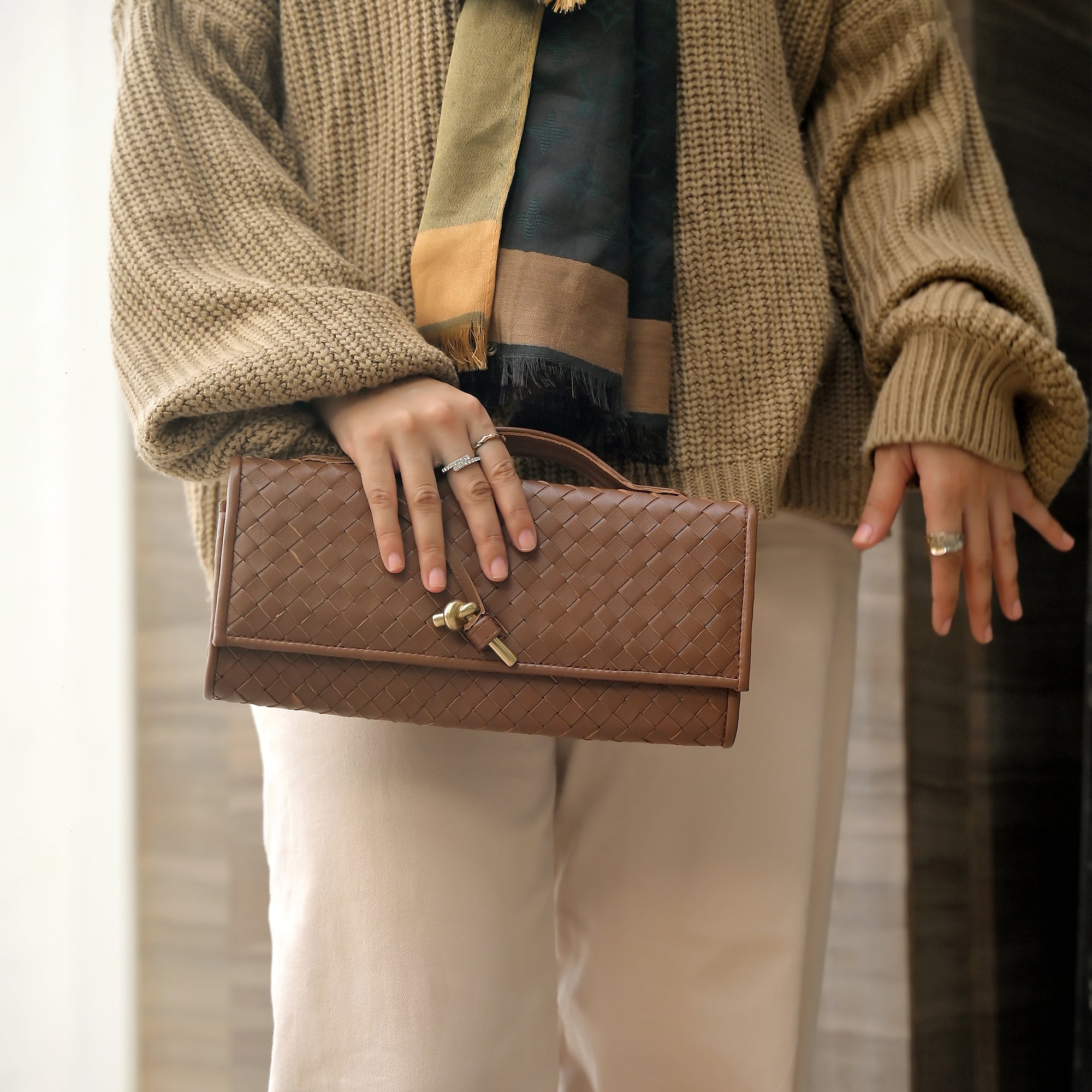 The Knot Handwoven Clutch