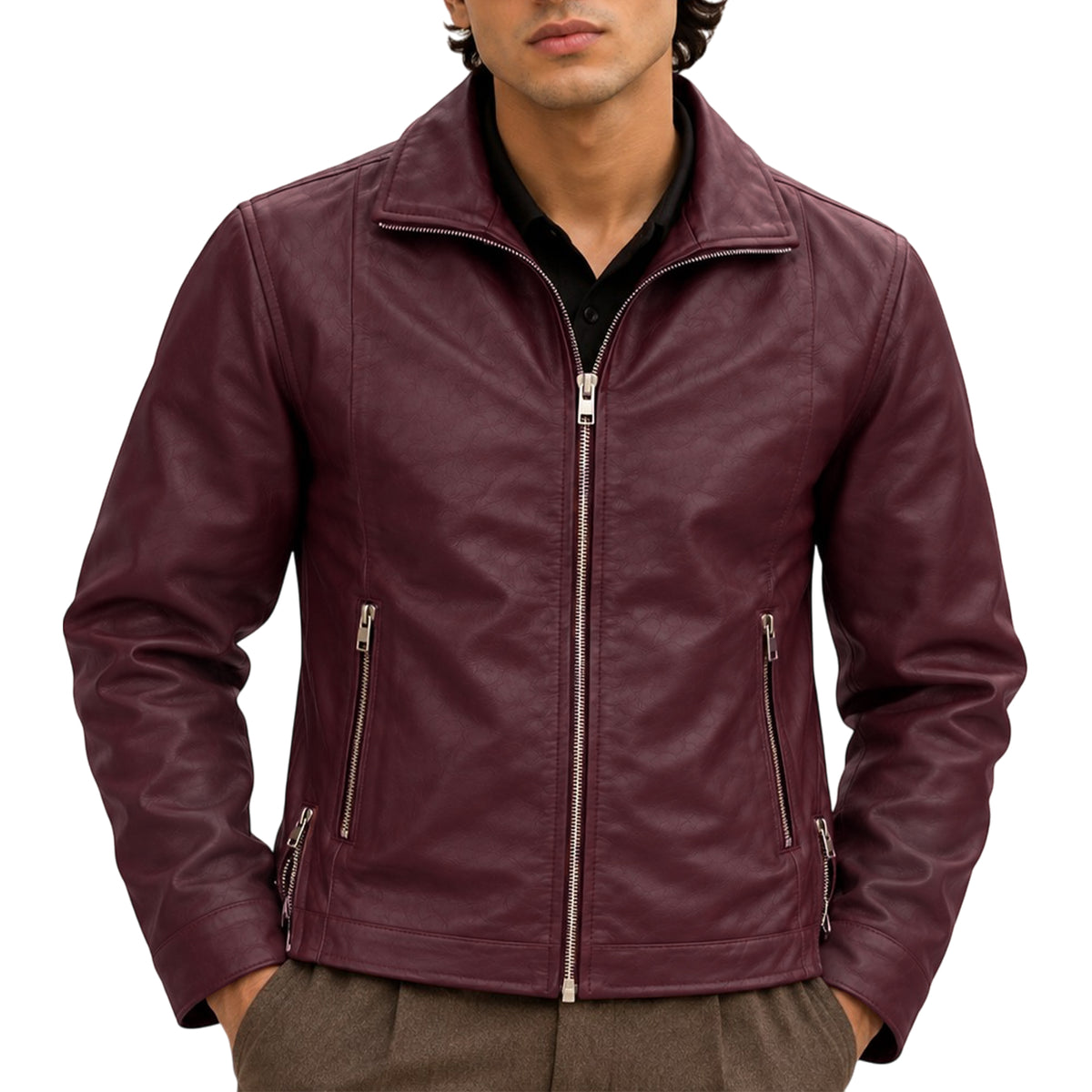 The Polo Zip Leather Jacket