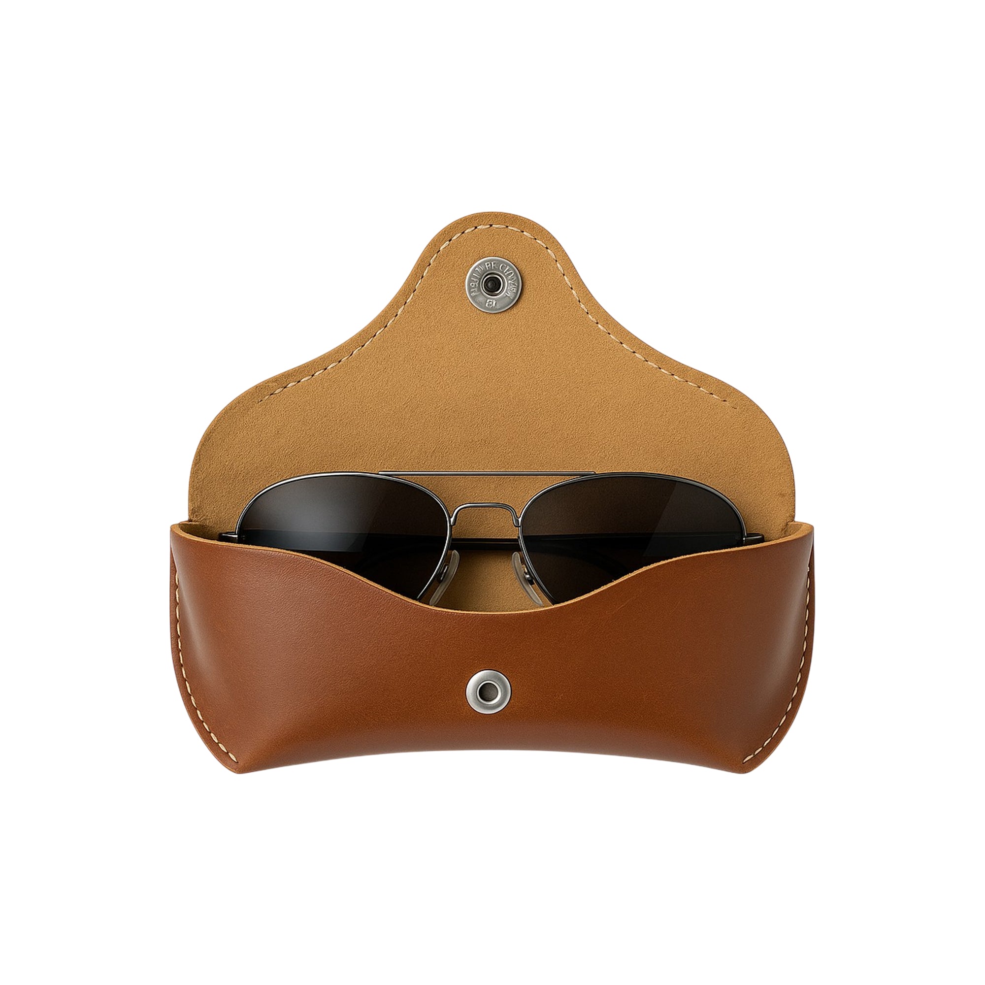 Vintage Leather Eyewear Pouch Classic Protective Case