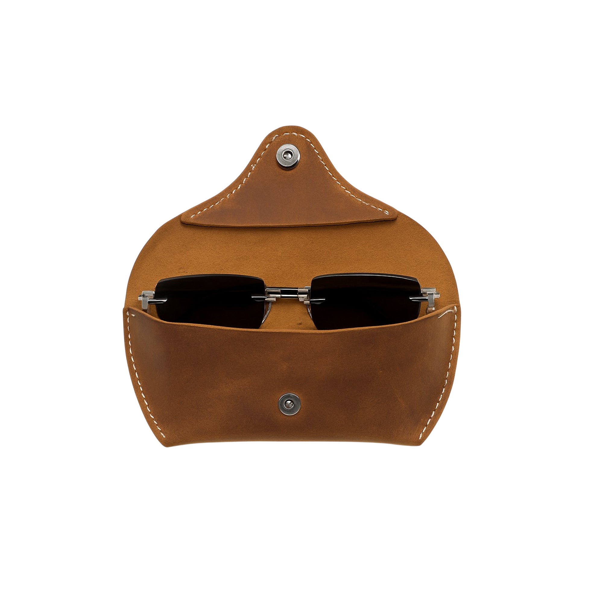 Vintage Leather Eyewear Pouch Classic Protective Case