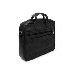 Executive Leather Laptop Bag-Black