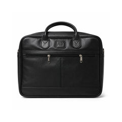 Executive Leather Laptop Bag-Black