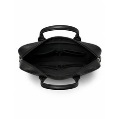 Executive Leather Laptop Bag-Black
