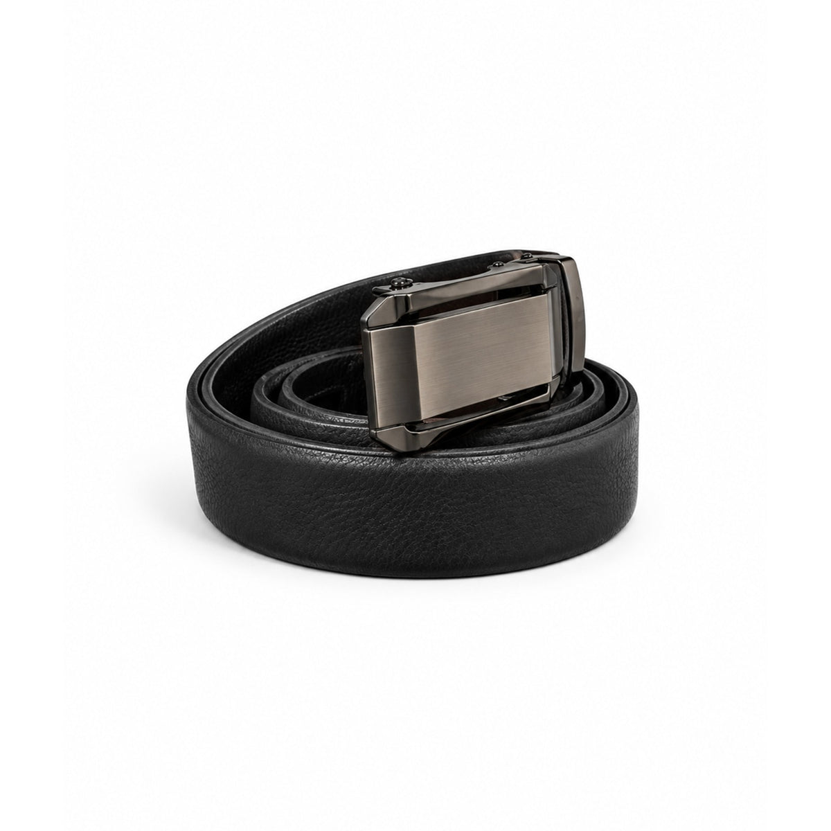 Holeless Leather Belt Automatic Adjustable Buckle