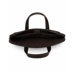 The Founder Ultra Slim Leather Laptop Bag-Black