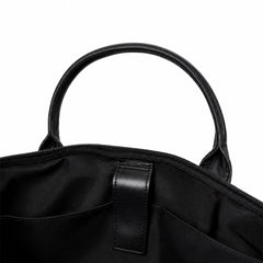 Parker Slim Leather Laptop Bag-Black