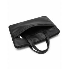 The Founder Ultra Slim Leather Laptop Bag-Black