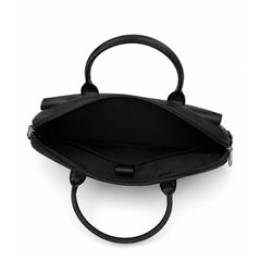 Parker Slim Leather Laptop Bag-Black