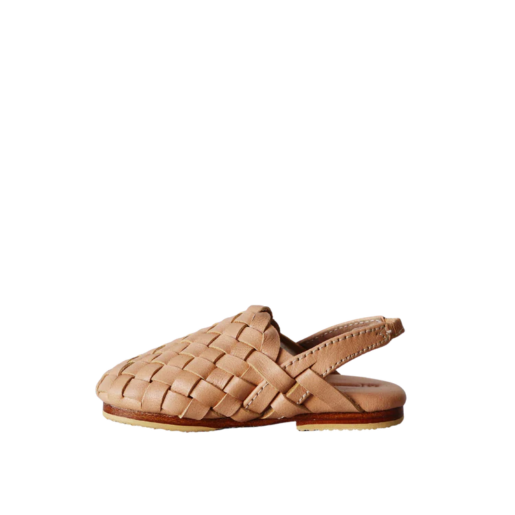 Handwoven Leather Mules For Kids