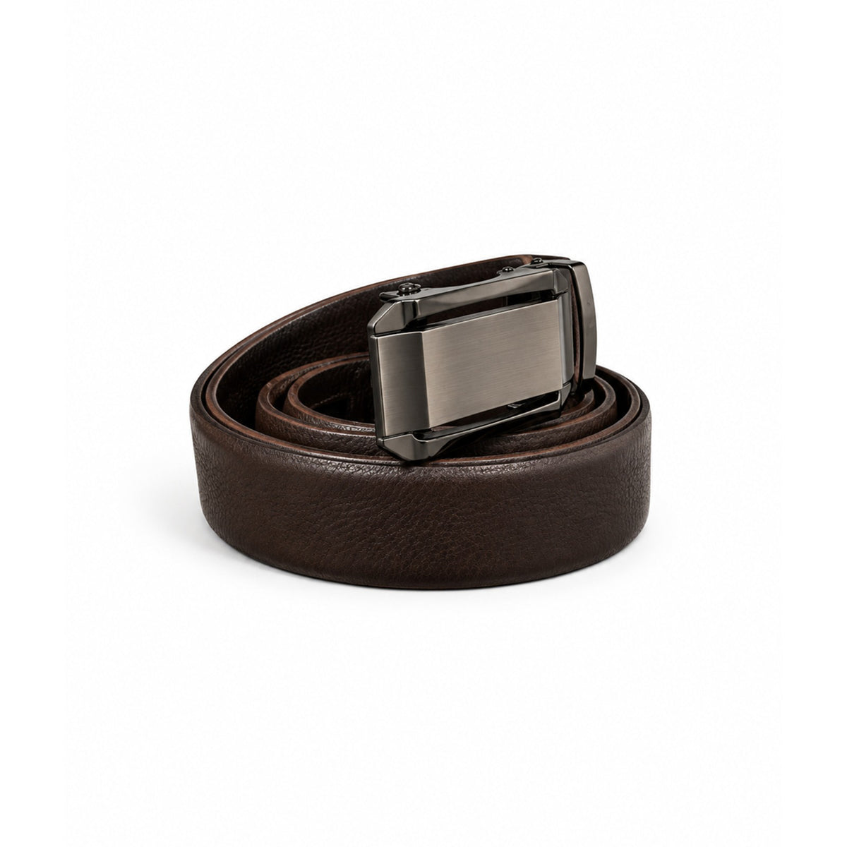 Holeless Leather Belt Automatic Adjustable Buckle
