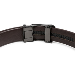 Holeless Leather Belt Automatic Adjustable Buckle