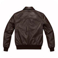 The Ace-Cow Leather Jacket Brown