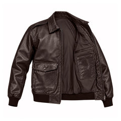 The Ace-Cow Leather Jacket Brown