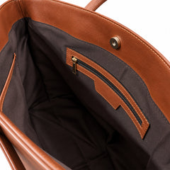 The Belted Carry All Large Leather Tote Bag