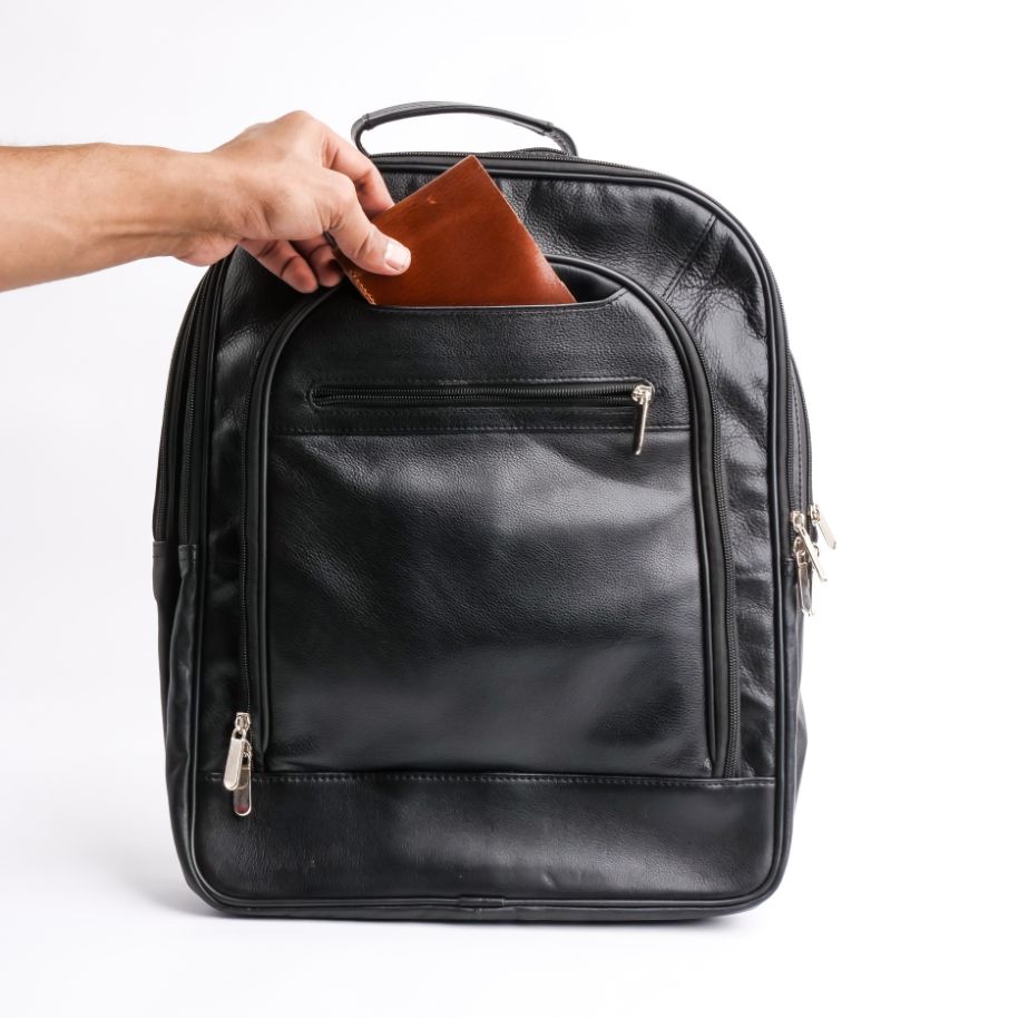 Trio Leather Backpack