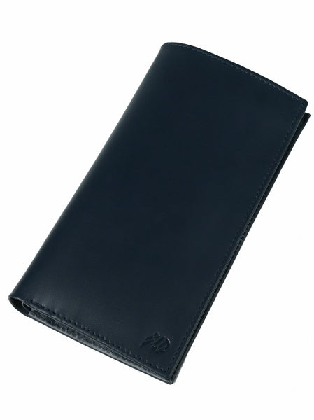 Multi Purpose Leather Long Wallet-BLUE