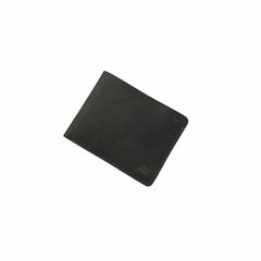 Mens Genuine Vintage Leather Wallet-CHARCOAL BLACK S3